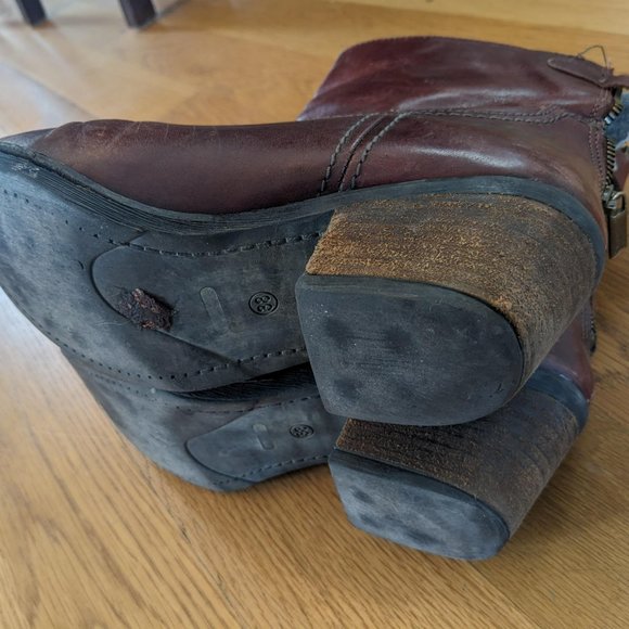 Steve Madden  Red Oxblood Wine Gunter Boots - Picture 6 of 6